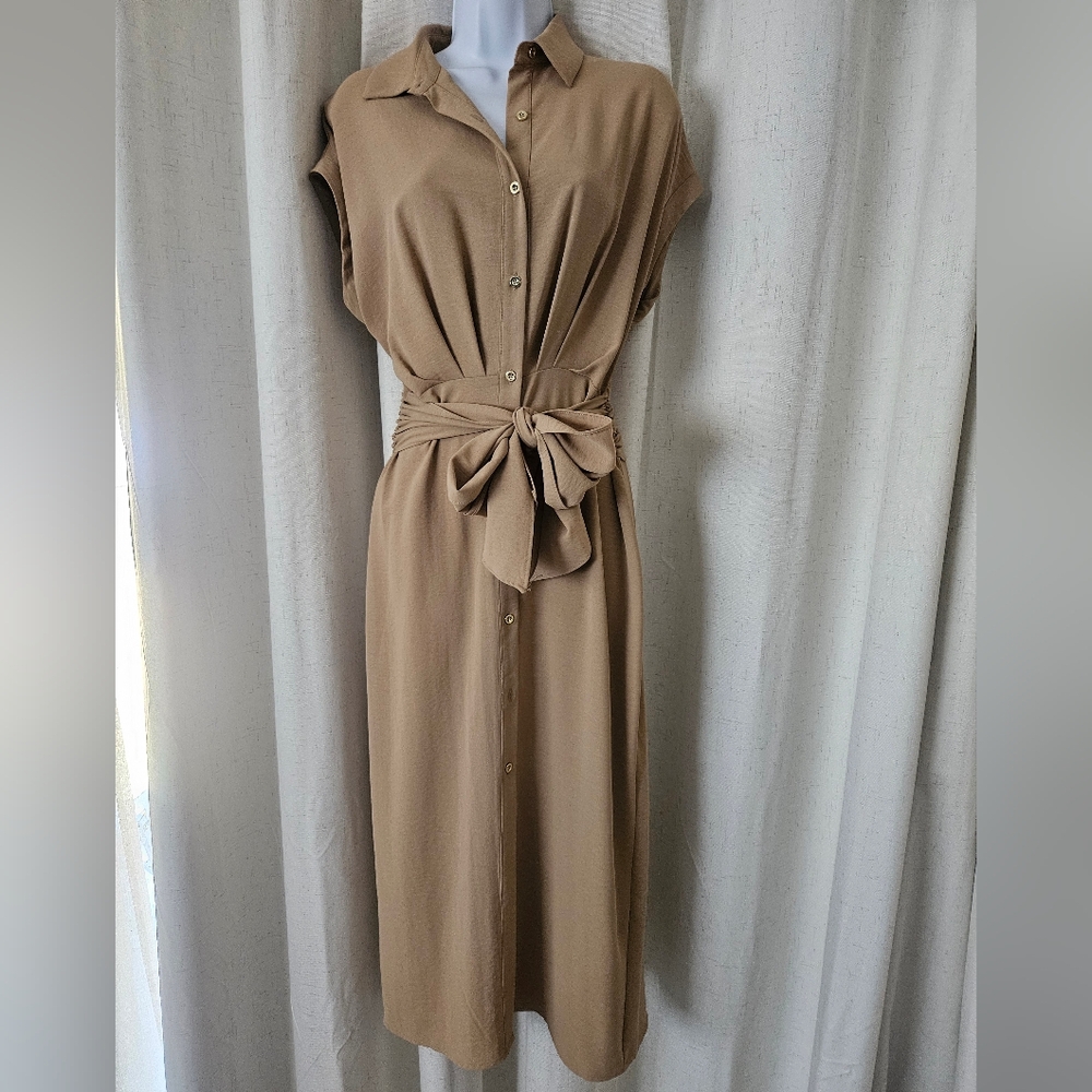ZARA Belted shirtdress